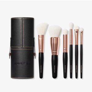 Morphe Rose Away 6 Piece Travel Brush Set